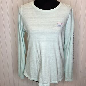 - Vineyard Vines Long Sleeve Logo Tee Size Small